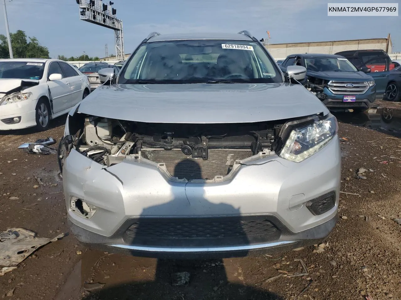 2016 Nissan Rogue S VIN: KNMAT2MV4GP677969 Lot: 65430654