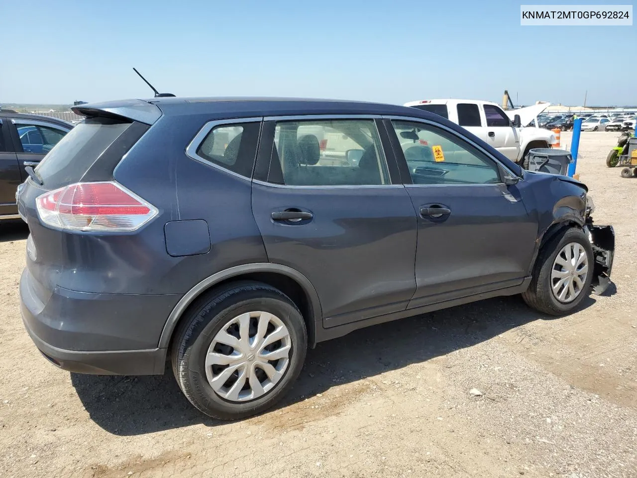 KNMAT2MT0GP692824 2016 Nissan Rogue S