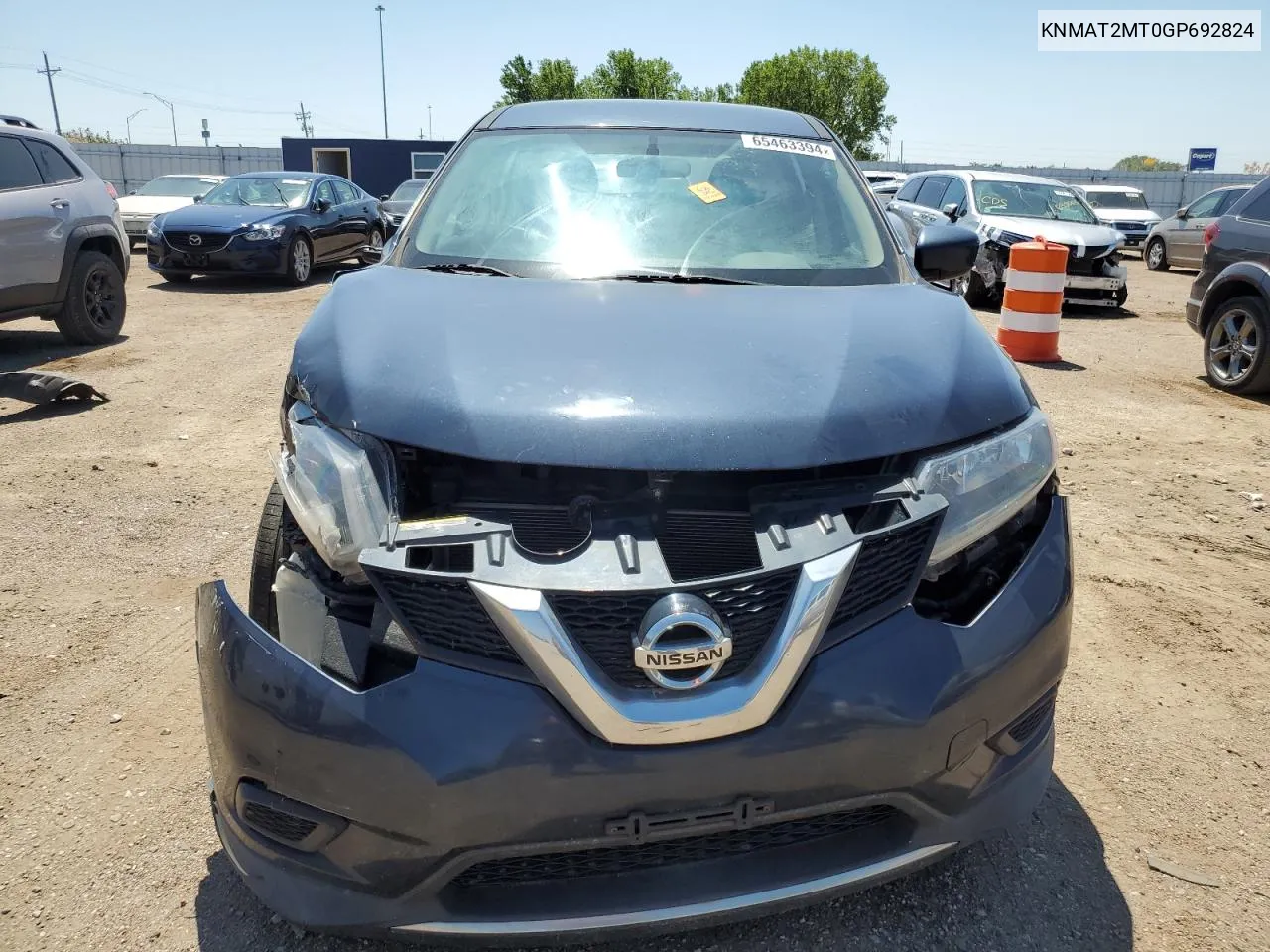 KNMAT2MT0GP692824 2016 Nissan Rogue S