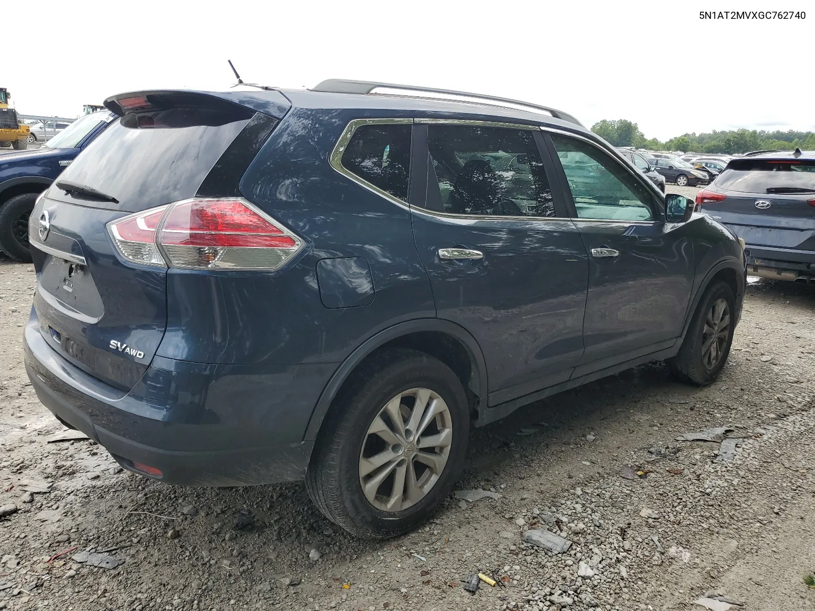 2016 Nissan Rogue S VIN: 5N1AT2MVXGC762740 Lot: 65547354