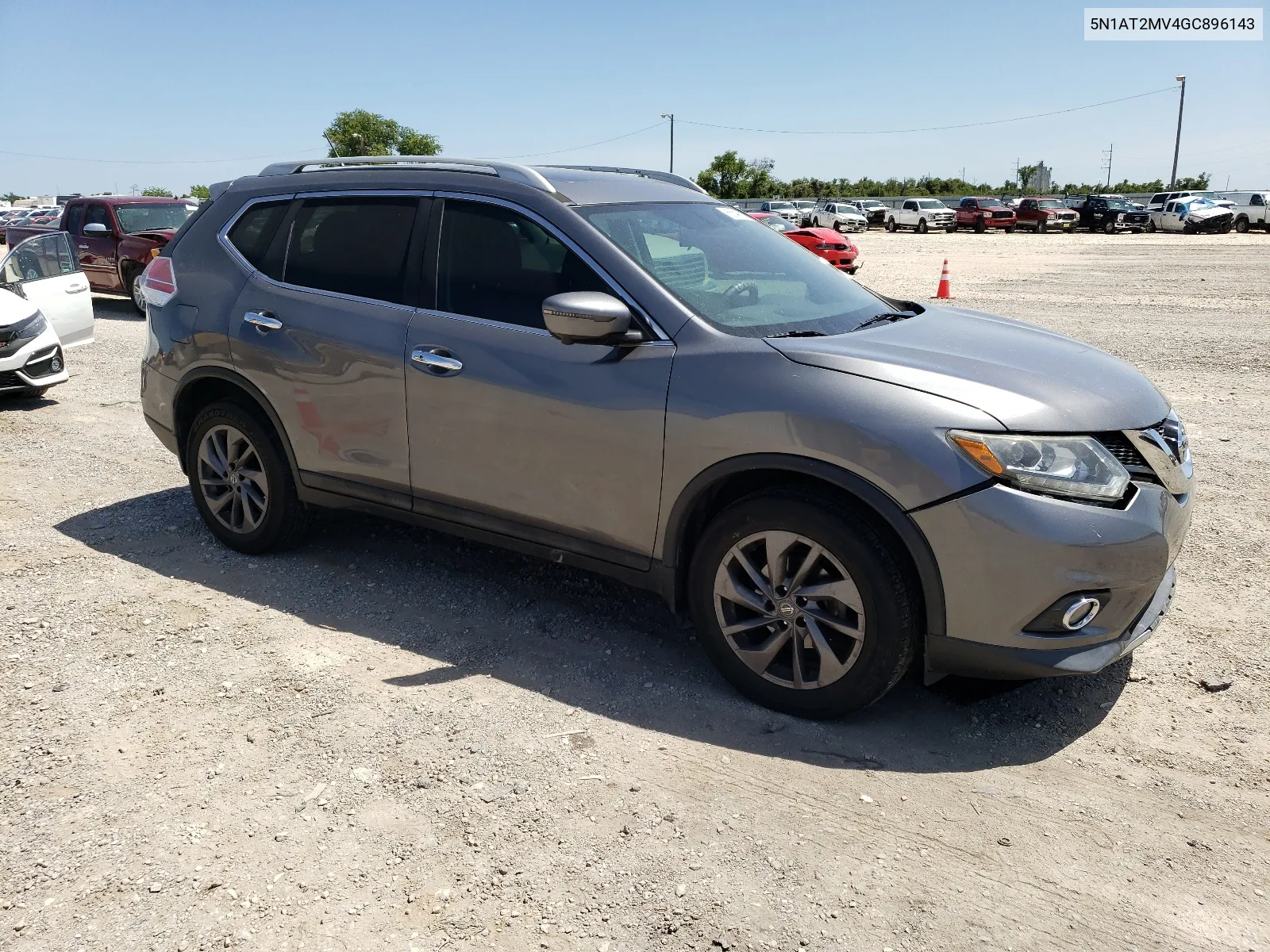 2016 Nissan Rogue S VIN: 5N1AT2MV4GC896143 Lot: 65646894