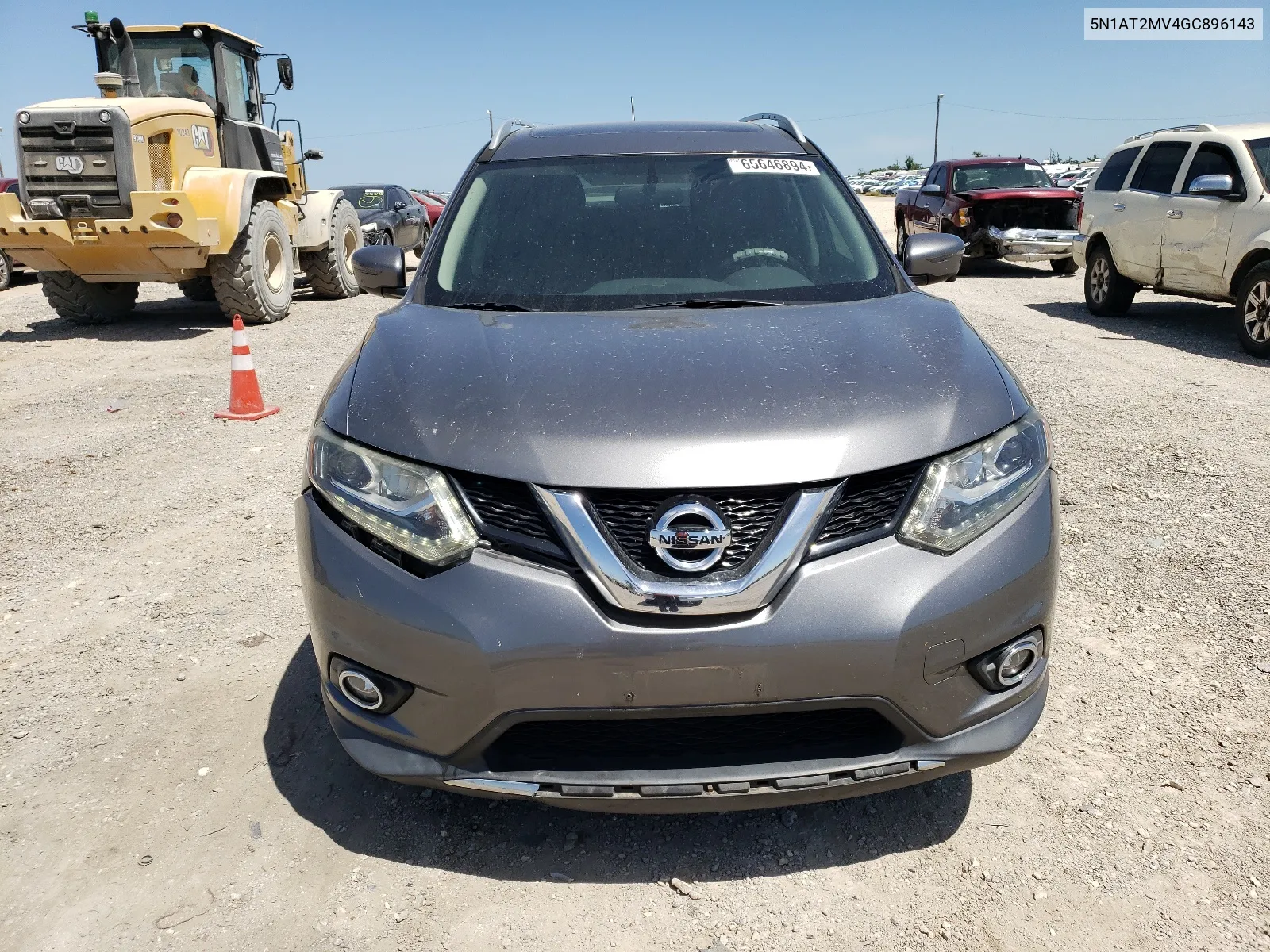 2016 Nissan Rogue S VIN: 5N1AT2MV4GC896143 Lot: 65646894