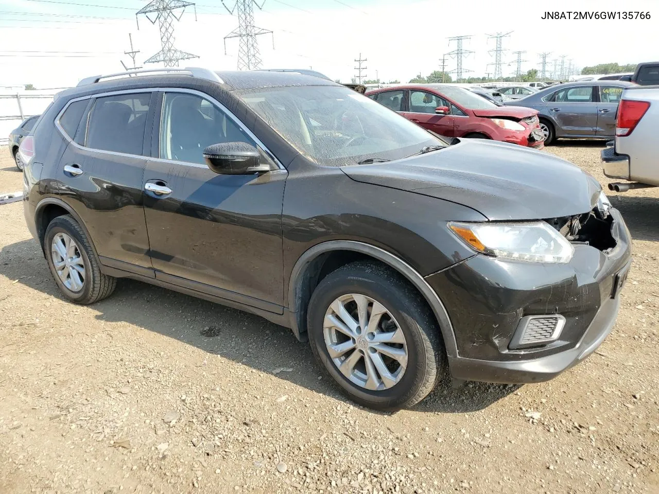 2016 Nissan Rogue S VIN: JN8AT2MV6GW135766 Lot: 65669344