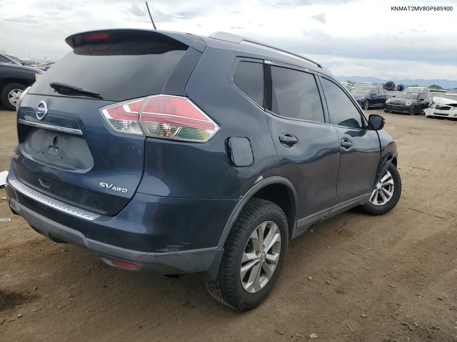 KNMAT2MV8GP685900 2016 Nissan Rogue S