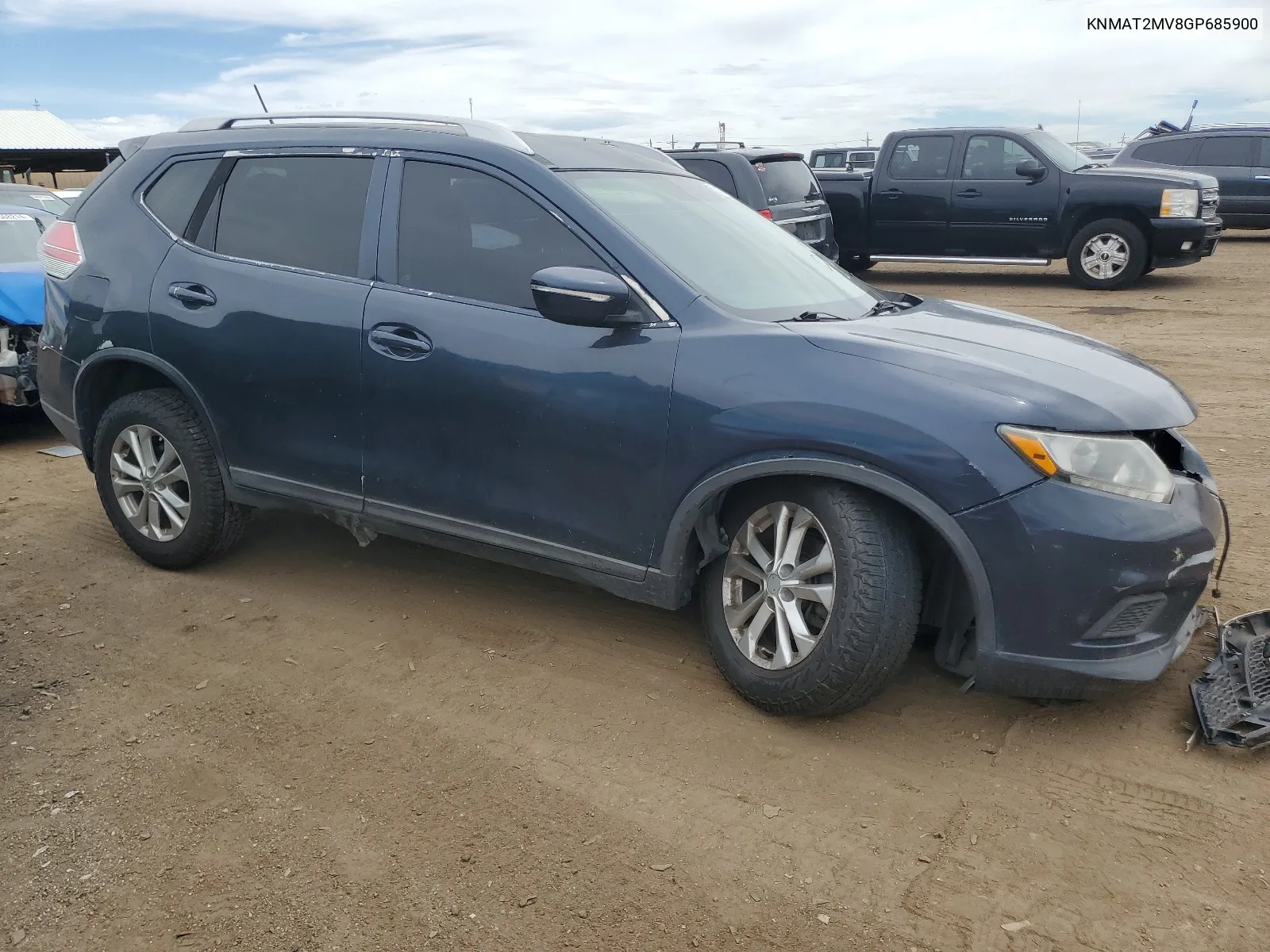 2016 Nissan Rogue S VIN: KNMAT2MV8GP685900 Lot: 65910024