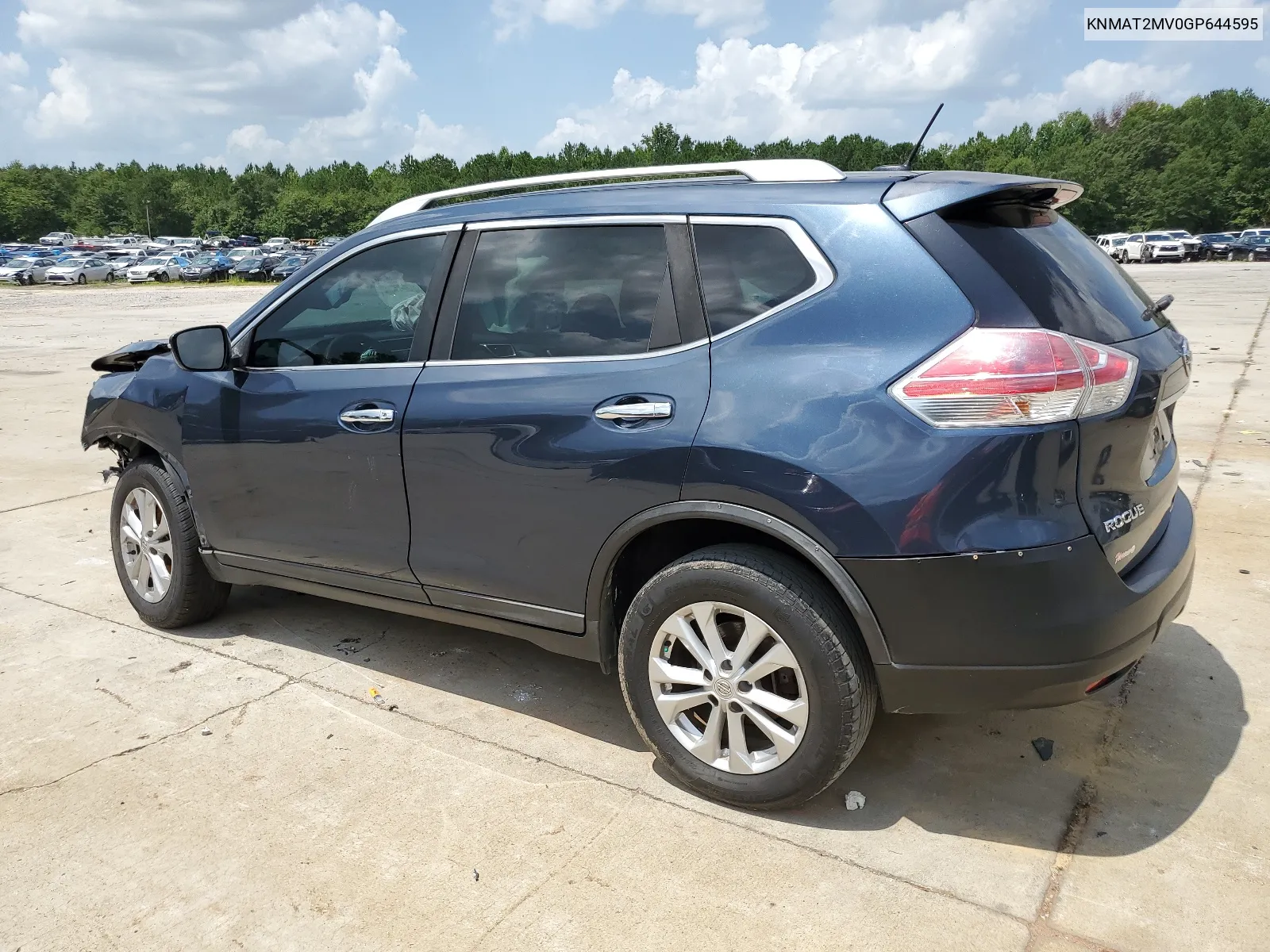 2016 Nissan Rogue S VIN: KNMAT2MV0GP644595 Lot: 65927894