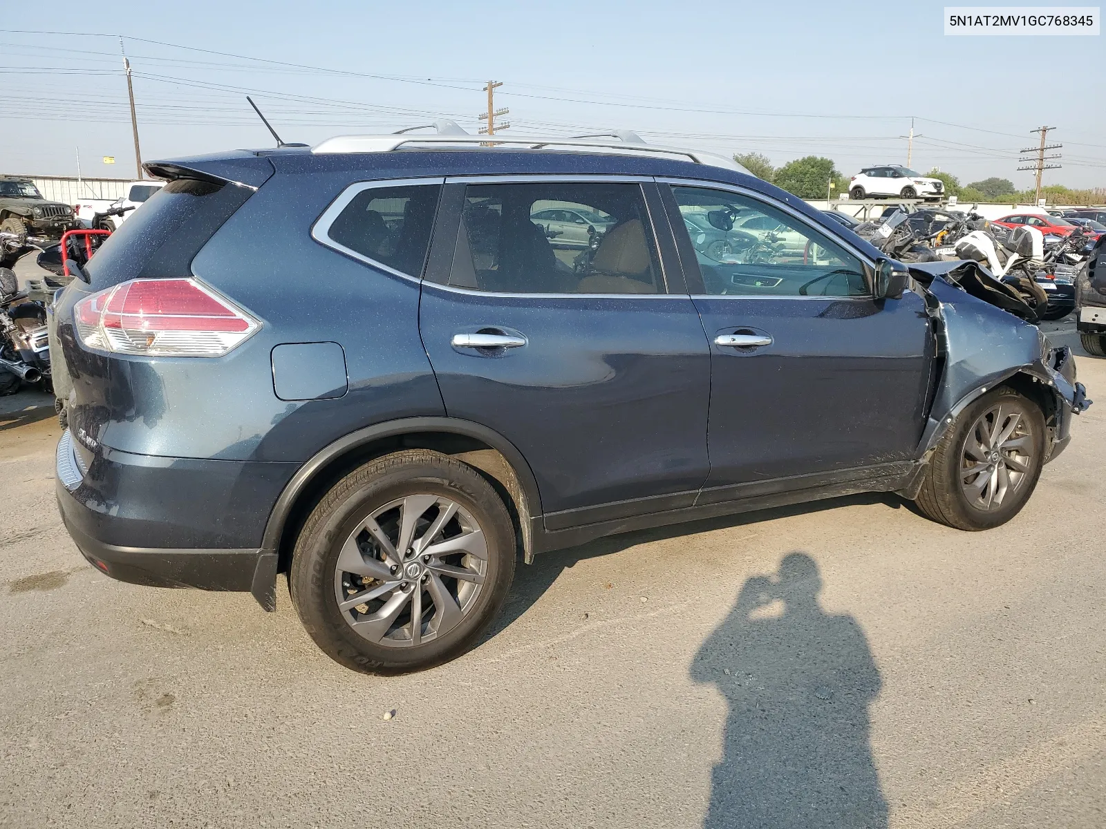 2016 Nissan Rogue S VIN: 5N1AT2MV1GC768345 Lot: 65931254