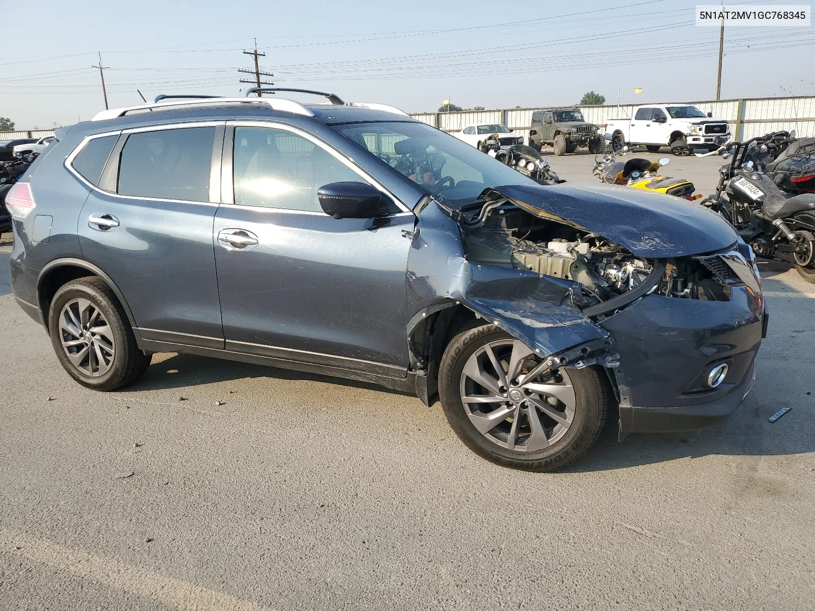 2016 Nissan Rogue S VIN: 5N1AT2MV1GC768345 Lot: 65931254