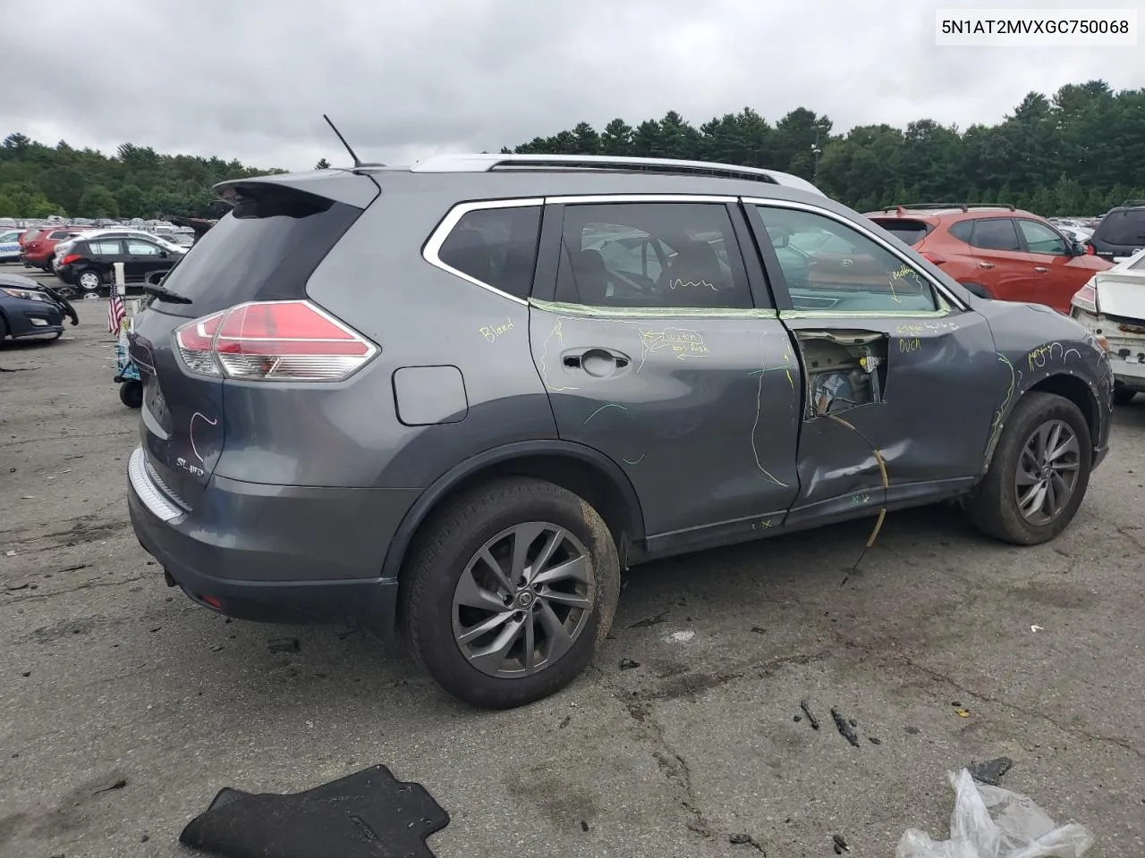 5N1AT2MVXGC750068 2016 Nissan Rogue S