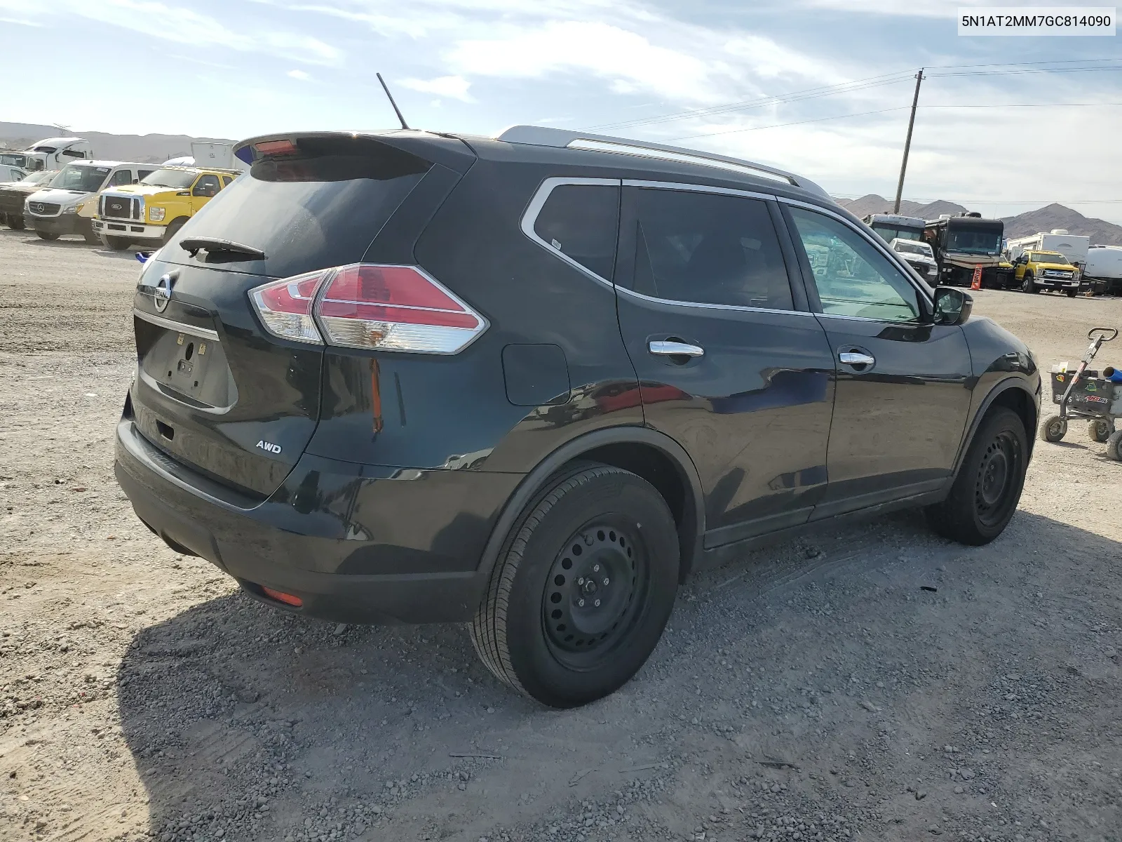 2016 Nissan Rogue S VIN: 5N1AT2MM7GC814090 Lot: 66184634