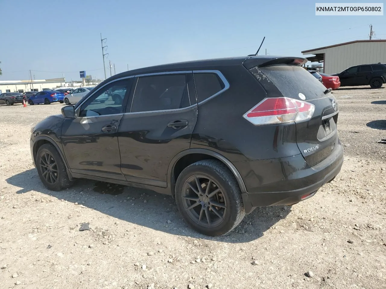 KNMAT2MT0GP650802 2016 Nissan Rogue S