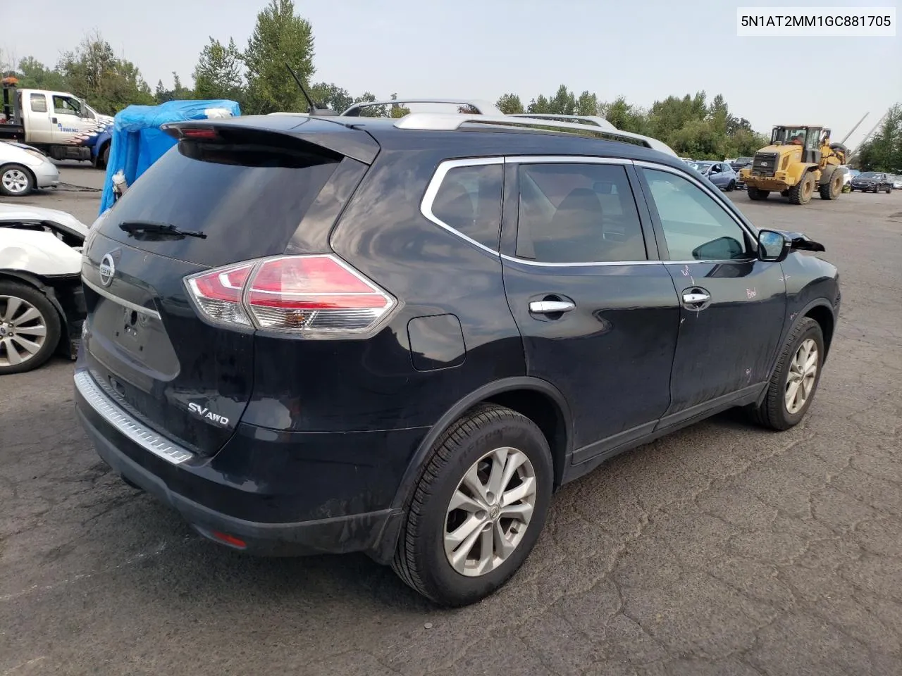 2016 Nissan Rogue S VIN: 5N1AT2MM1GC881705 Lot: 66353004