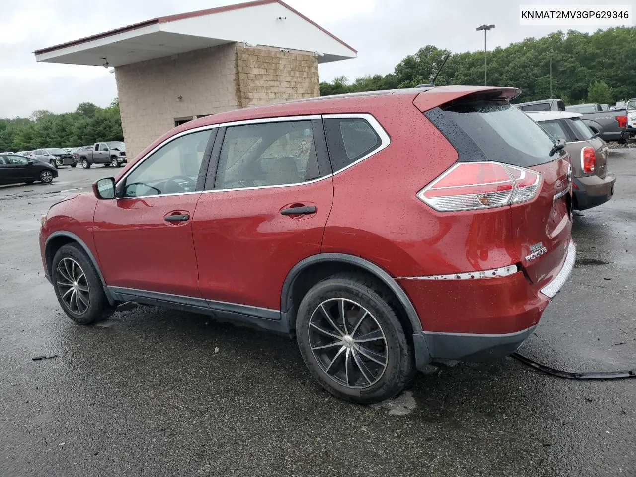 2016 Nissan Rogue S VIN: KNMAT2MV3GP629346 Lot: 66388144