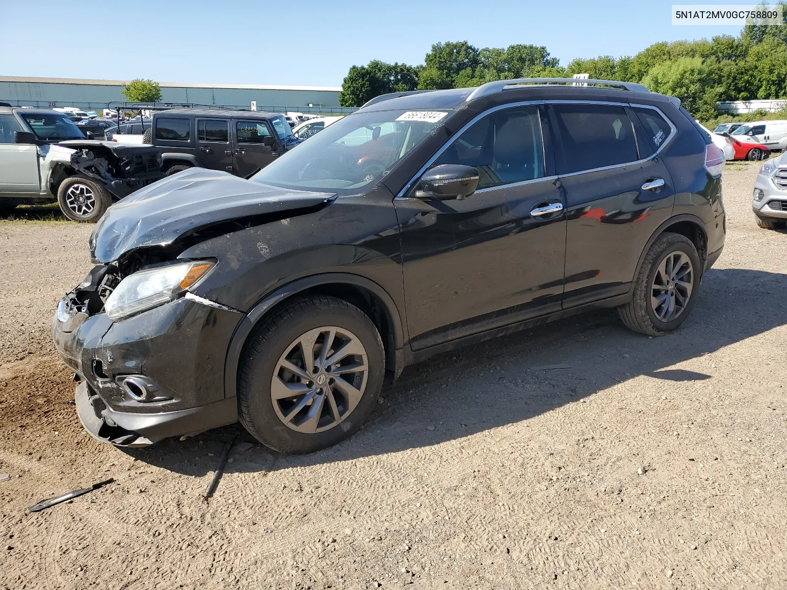 2016 Nissan Rogue S VIN: 5N1AT2MV0GC758809 Lot: 66618044