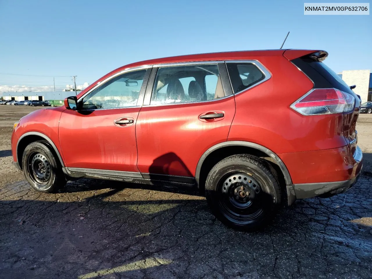 KNMAT2MV0GP632706 2016 Nissan Rogue S