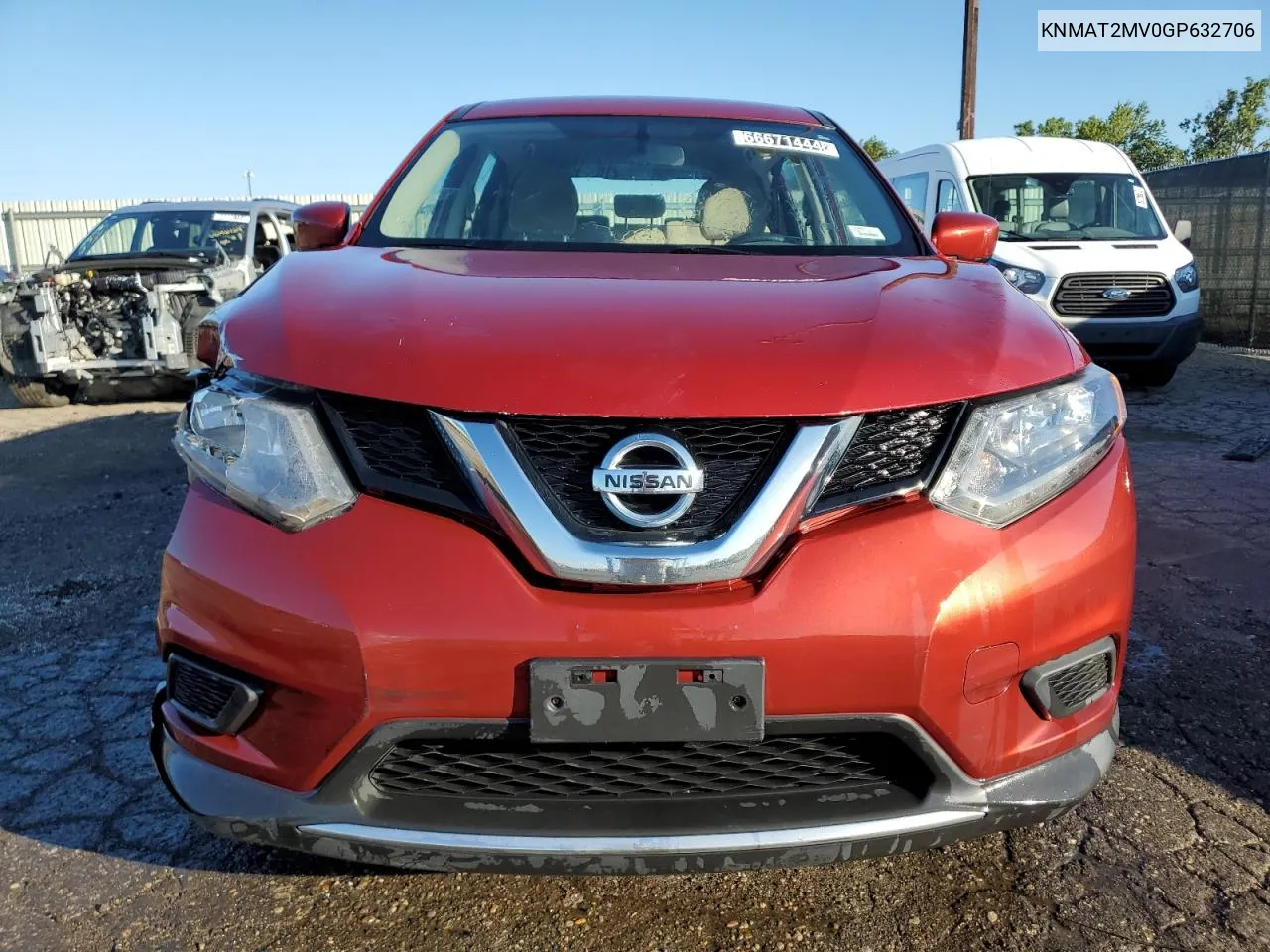 KNMAT2MV0GP632706 2016 Nissan Rogue S