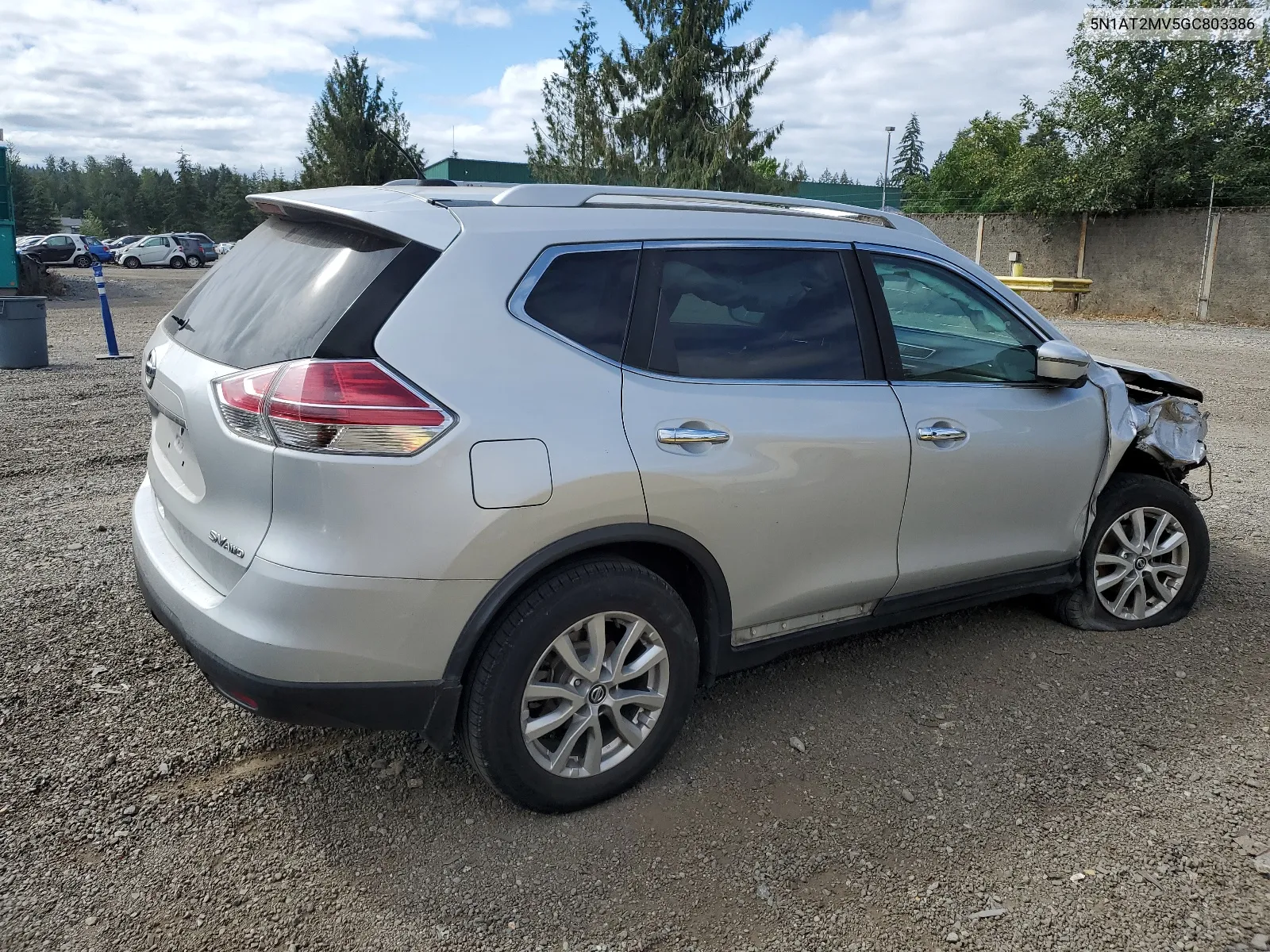 2016 Nissan Rogue S VIN: 5N1AT2MV5GC803386 Lot: 66822674