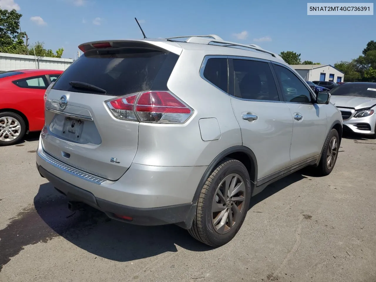 2016 Nissan Rogue S VIN: 5N1AT2MT4GC736391 Lot: 66955454