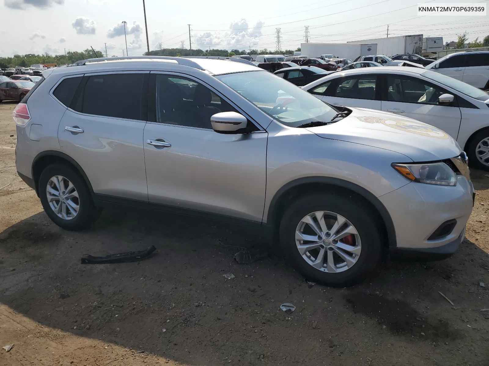 2016 Nissan Rogue S VIN: KNMAT2MV7GP639359 Lot: 67184754