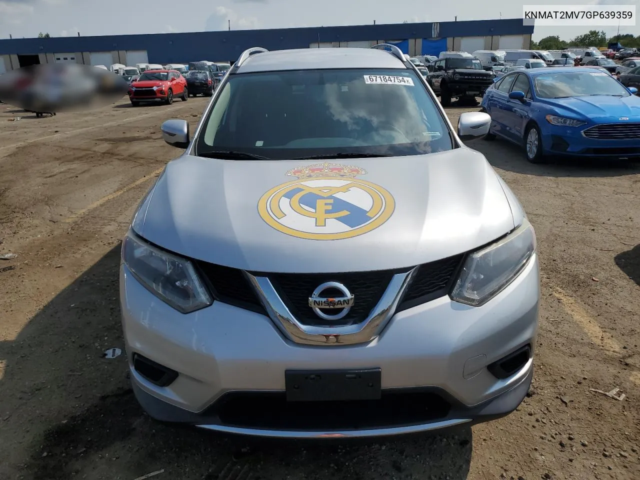 2016 Nissan Rogue S VIN: KNMAT2MV7GP639359 Lot: 67184754