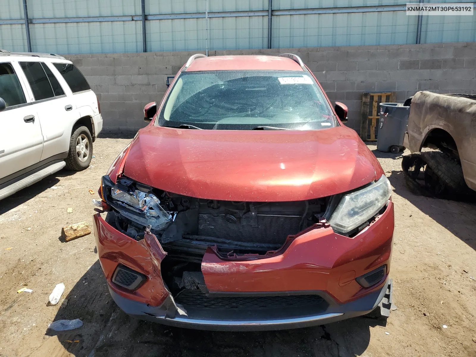 2016 Nissan Rogue S VIN: KNMAT2MT3GP653192 Lot: 67196194