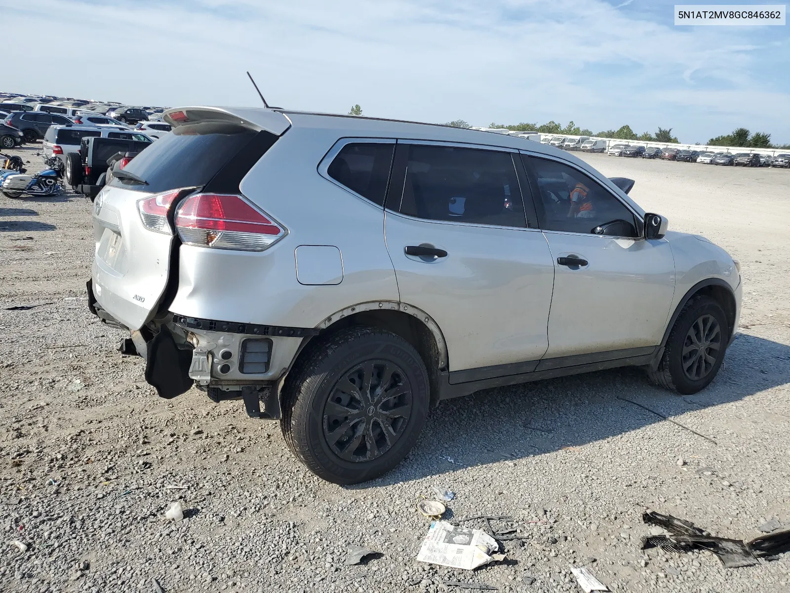 2016 Nissan Rogue S VIN: 5N1AT2MV8GC846362 Lot: 67261994