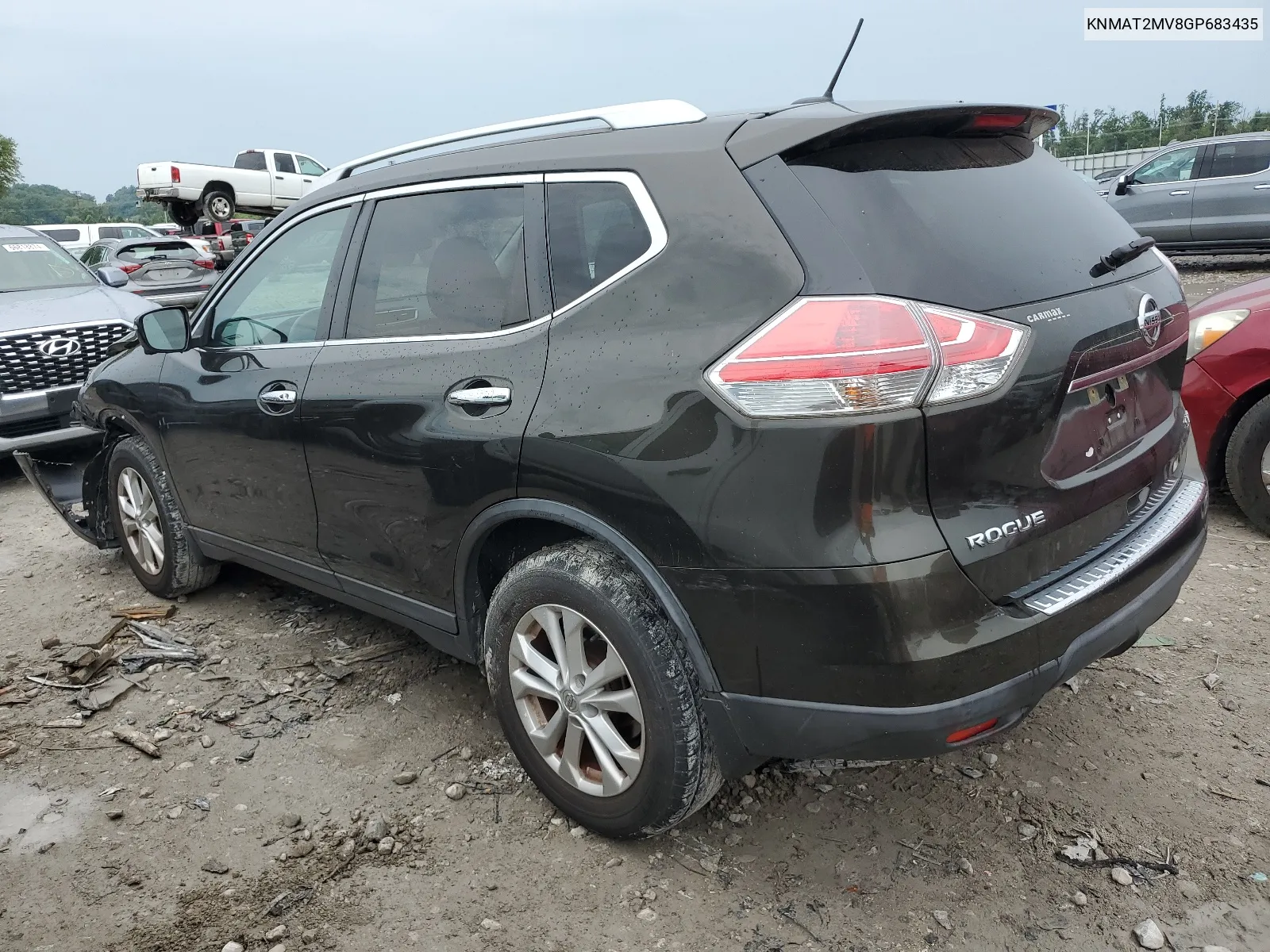 2016 Nissan Rogue S VIN: KNMAT2MV8GP683435 Lot: 67297544