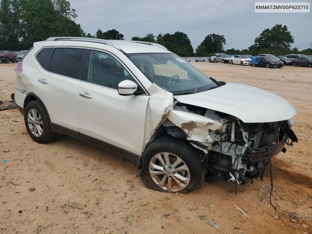 2016 Nissan Rogue S VIN: KNMAT2MV0GP623715 Lot: 67697254