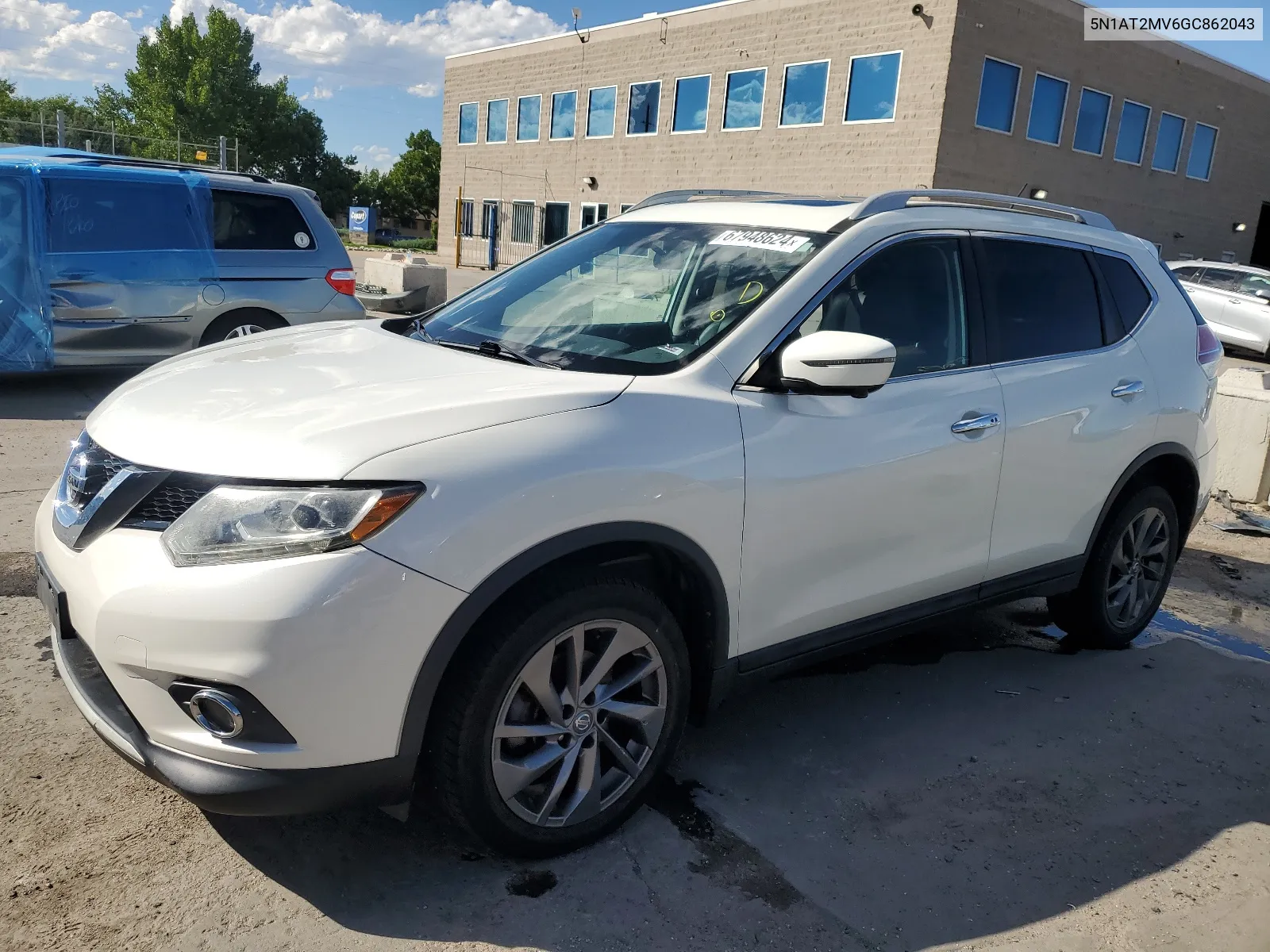 2016 Nissan Rogue S VIN: 5N1AT2MV6GC862043 Lot: 67948624