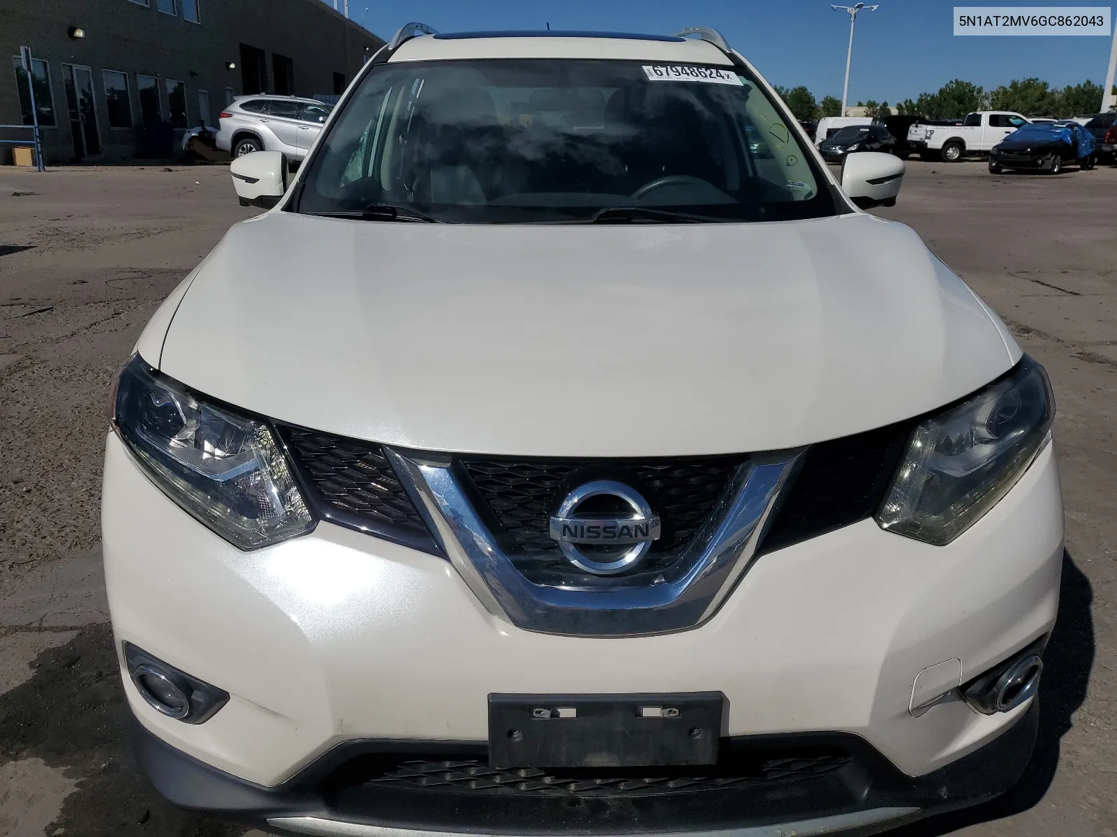 2016 Nissan Rogue S VIN: 5N1AT2MV6GC862043 Lot: 67948624