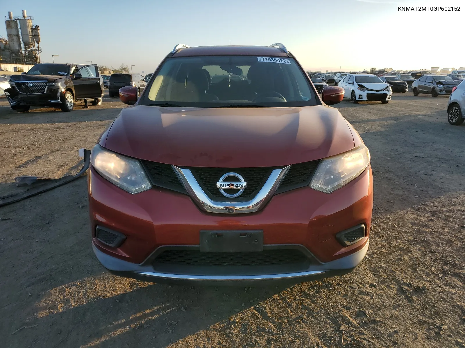 KNMAT2MT0GP602152 2016 Nissan Rogue S