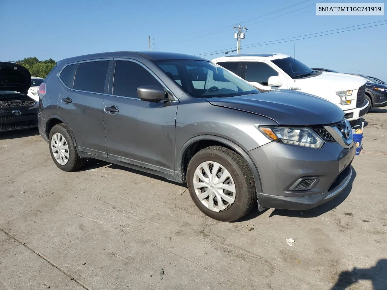 2016 Nissan Rogue S VIN: 5N1AT2MT1GC741919 Lot: 68075104