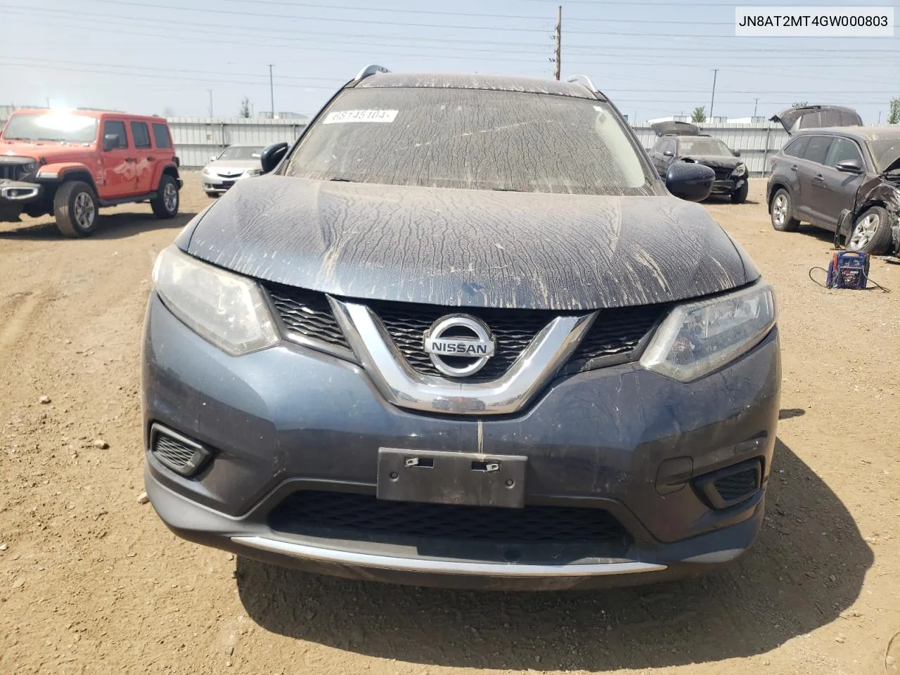 2016 Nissan Rogue S VIN: JN8AT2MT4GW000803 Lot: 68145104