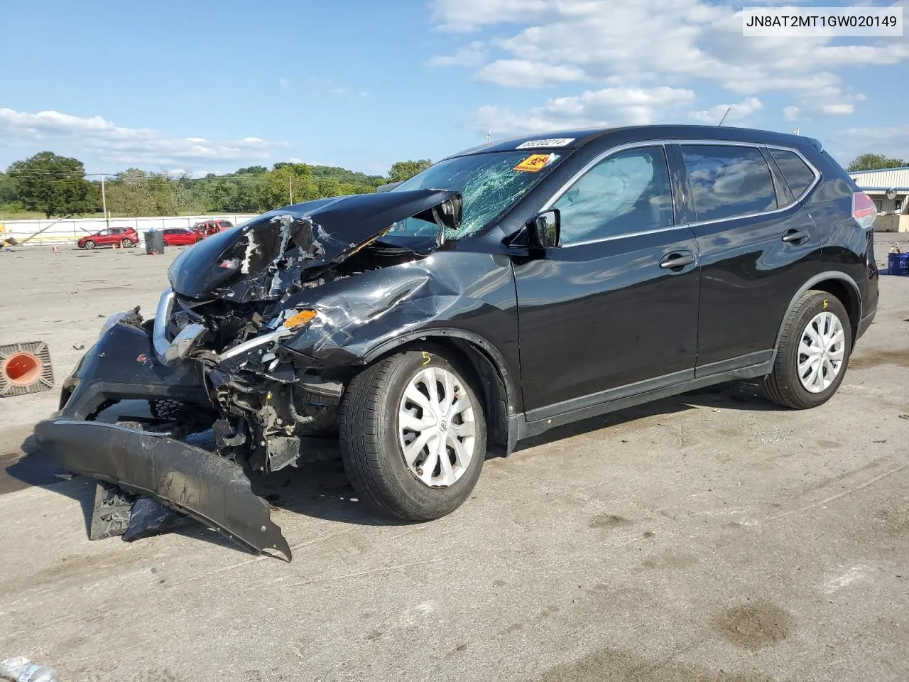 2016 Nissan Rogue S VIN: JN8AT2MT1GW020149 Lot: 68200214