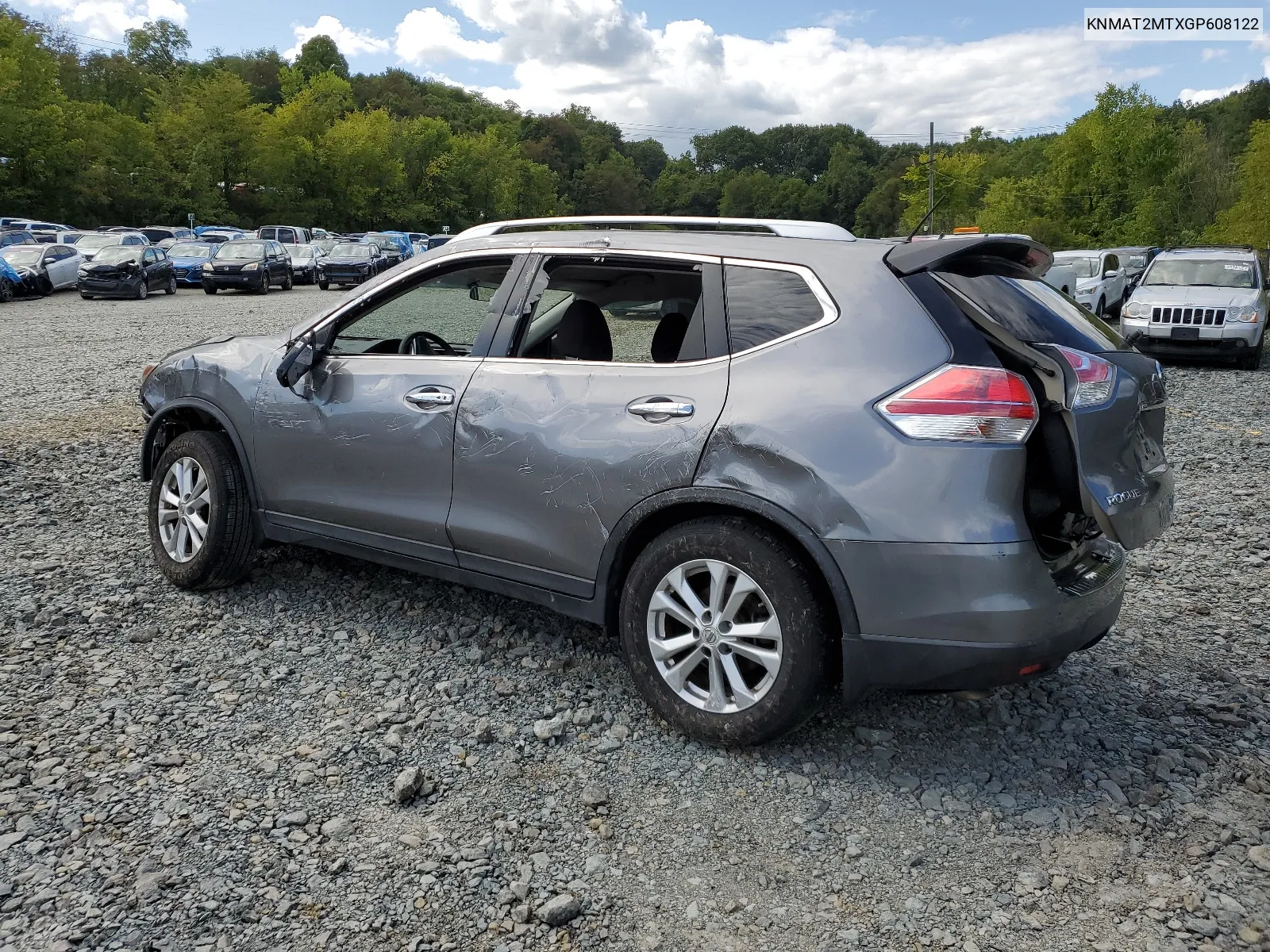 2016 Nissan Rogue S VIN: KNMAT2MTXGP608122 Lot: 68214964