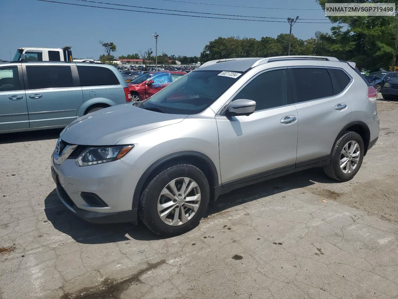 2016 Nissan Rogue S VIN: KNMAT2MV5GP719498 Lot: 68217234