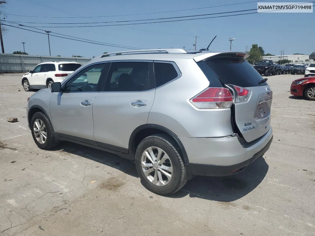 KNMAT2MV5GP719498 2016 Nissan Rogue S