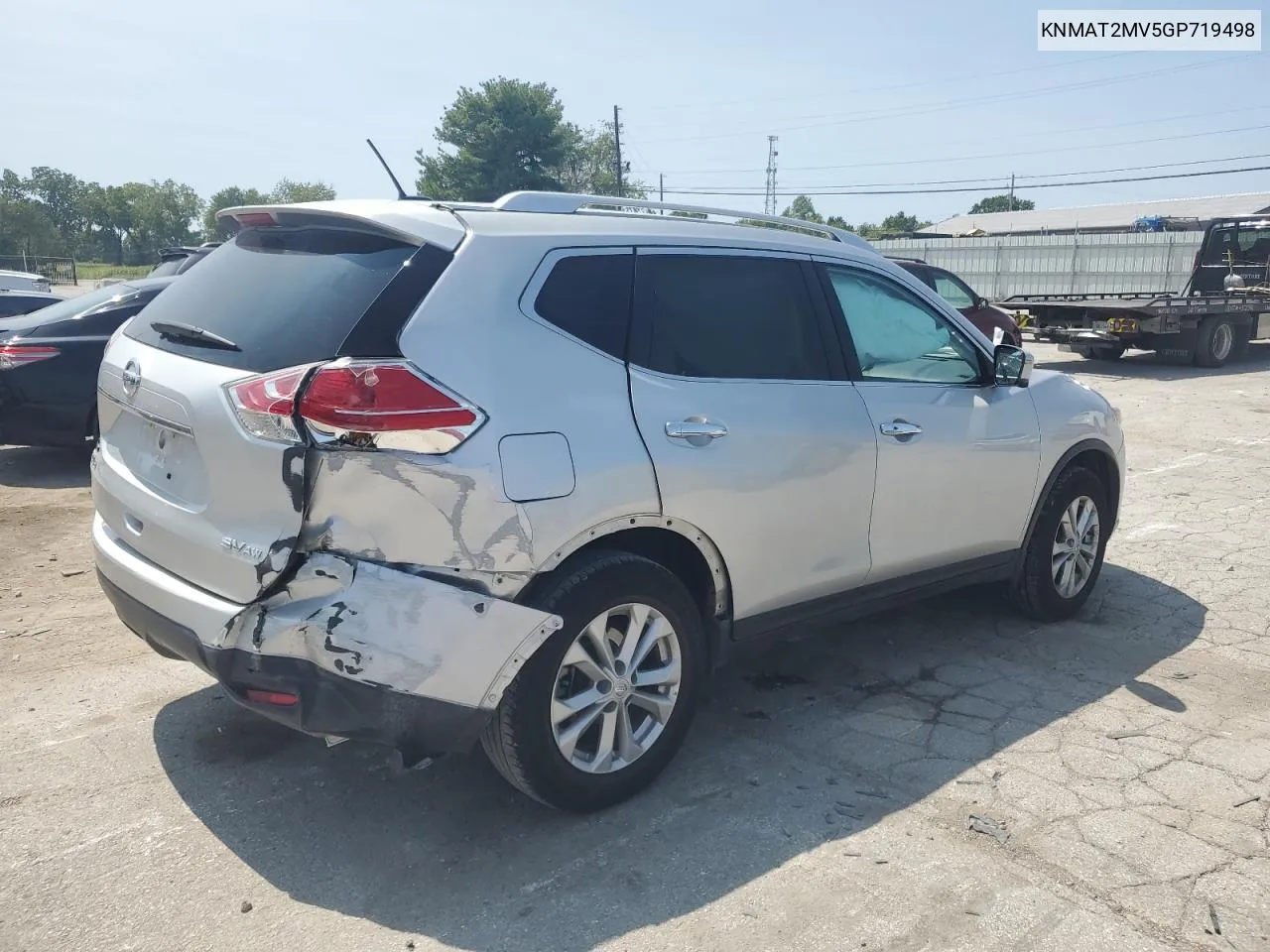 2016 Nissan Rogue S VIN: KNMAT2MV5GP719498 Lot: 68217234