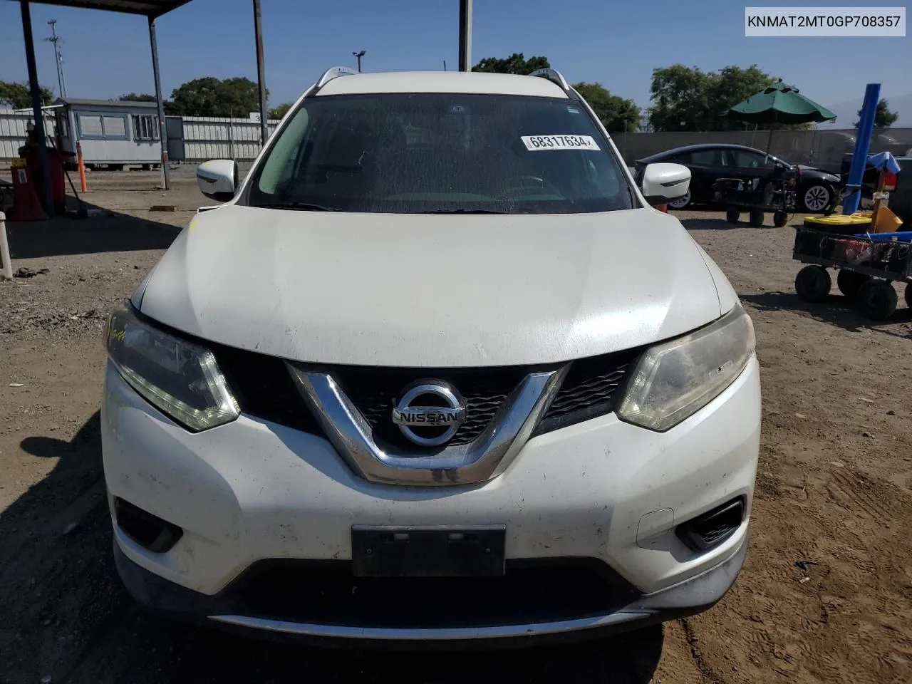 KNMAT2MT0GP708357 2016 Nissan Rogue S