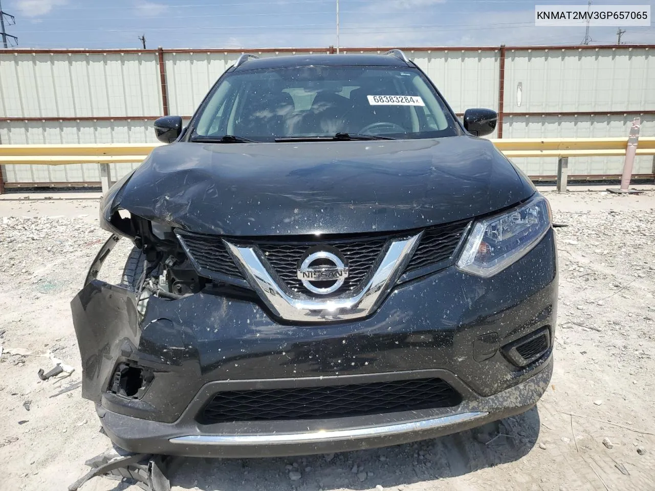 2016 Nissan Rogue S VIN: KNMAT2MV3GP657065 Lot: 68383284