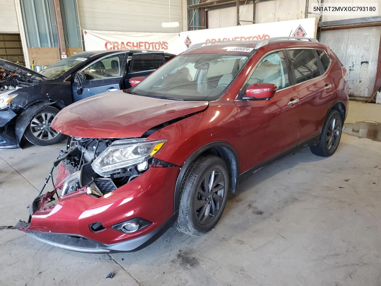 2016 Nissan Rogue S VIN: 5N1AT2MVXGC793180 Lot: 68669324