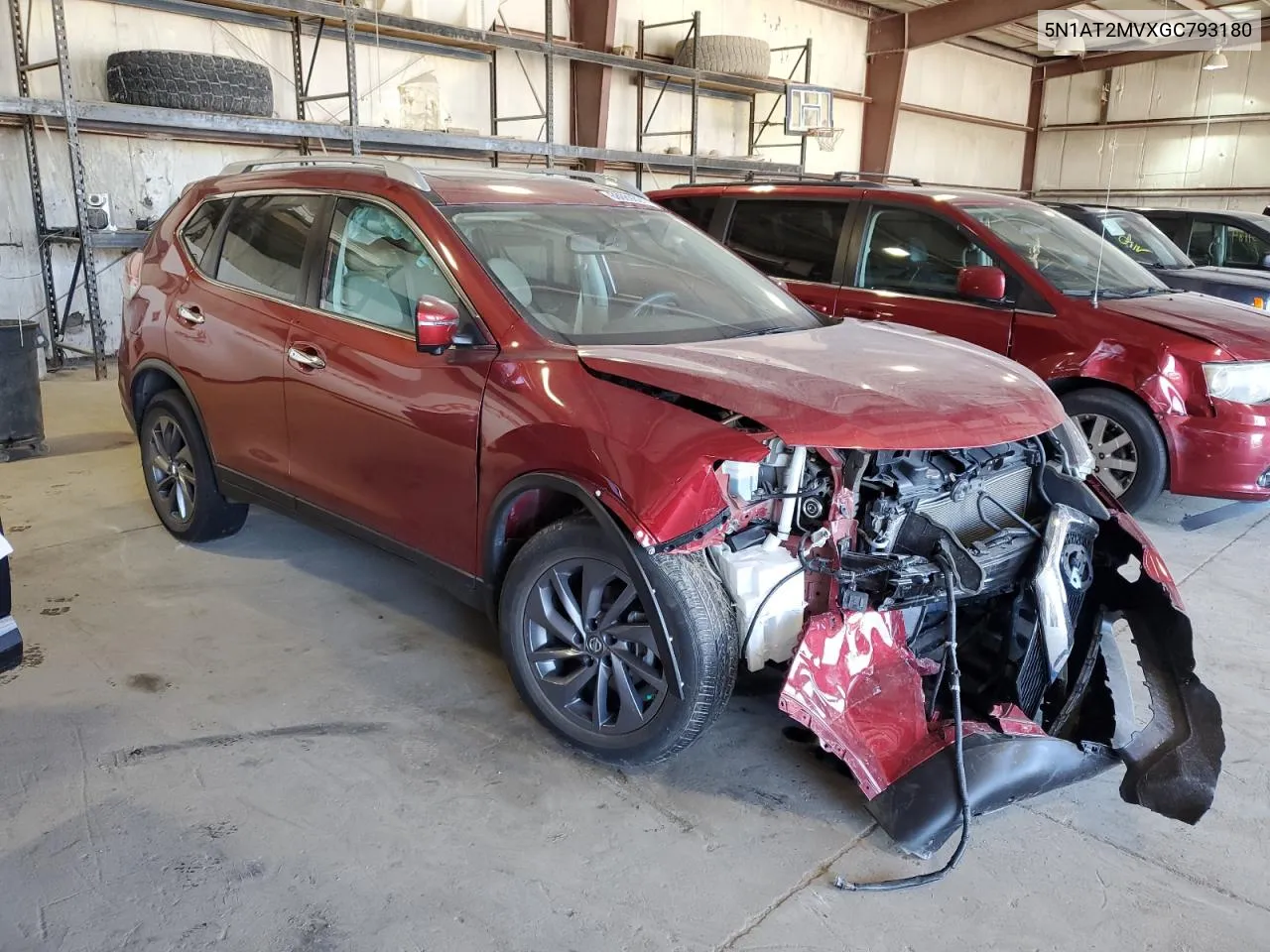 2016 Nissan Rogue S VIN: 5N1AT2MVXGC793180 Lot: 68669324