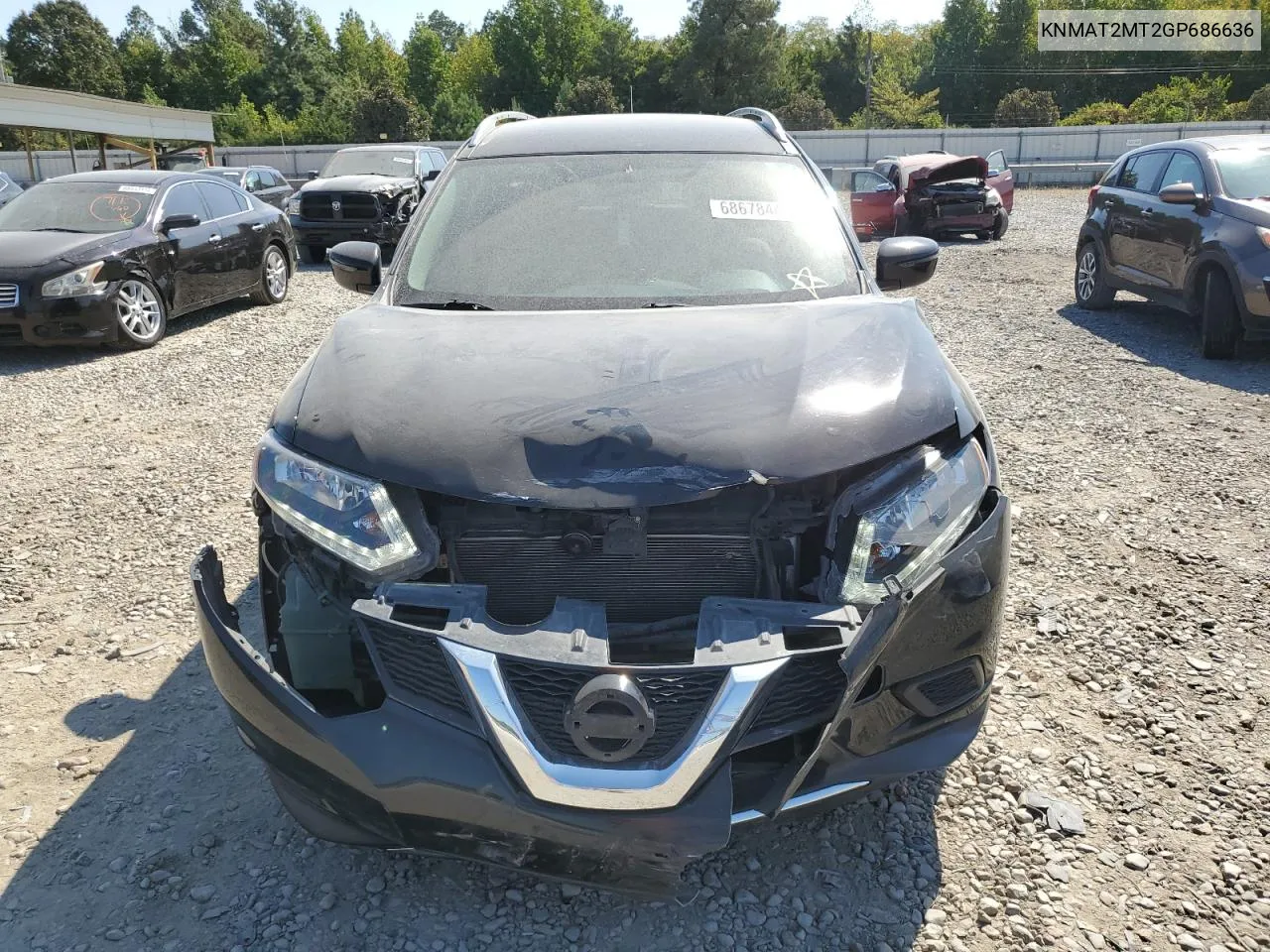 KNMAT2MT2GP686636 2016 Nissan Rogue S