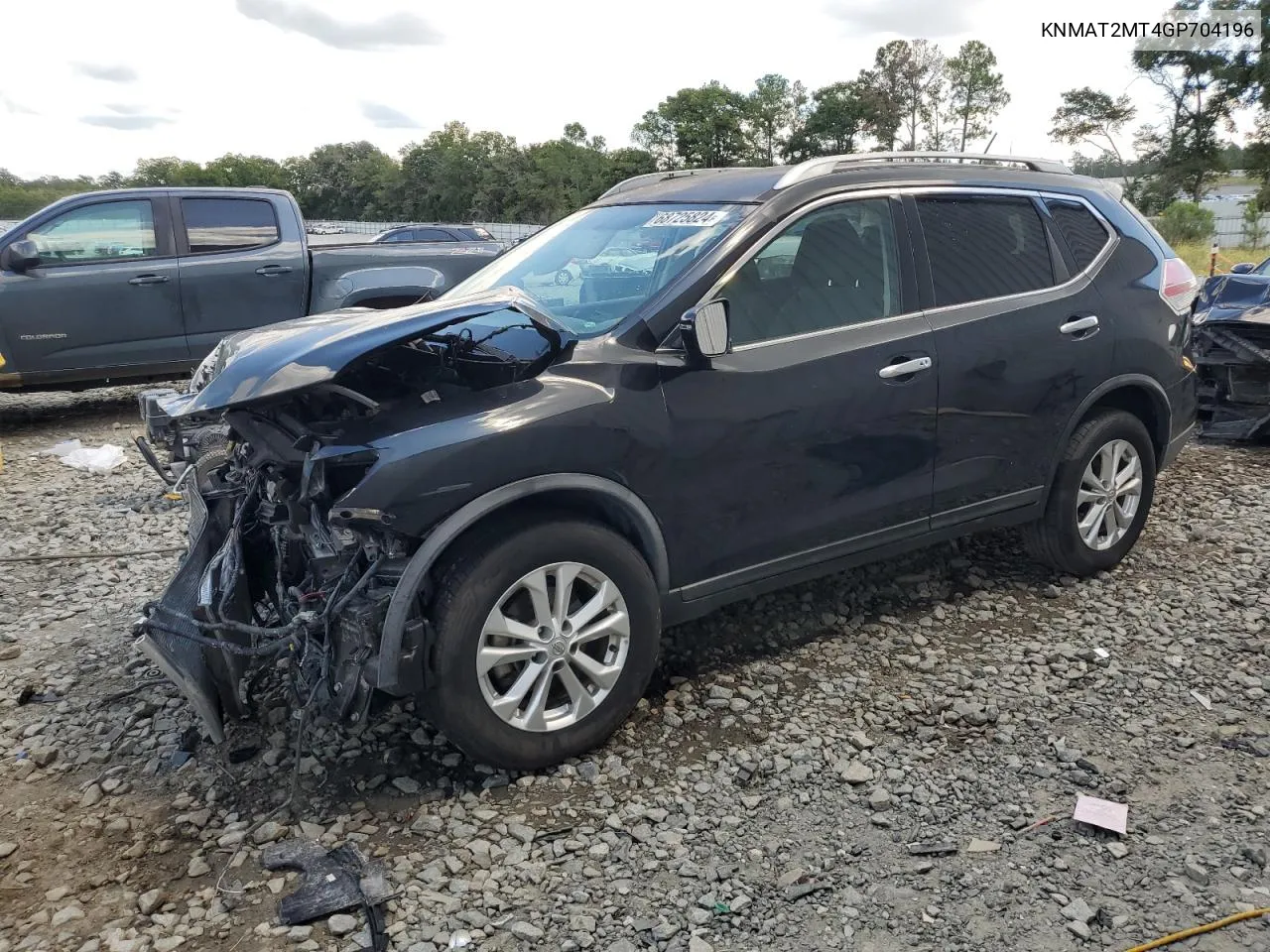 2016 Nissan Rogue S VIN: KNMAT2MT4GP704196 Lot: 68725824