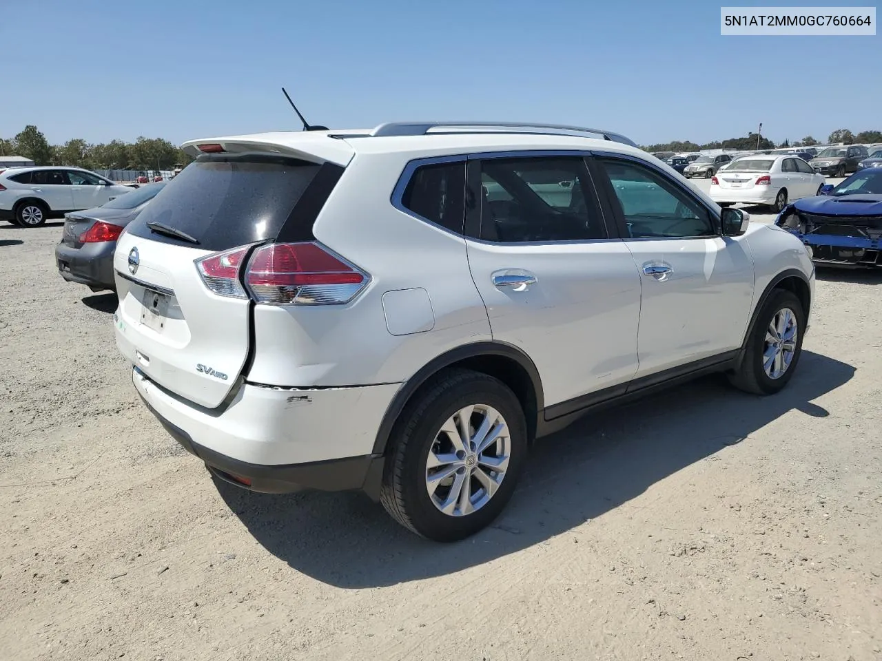 2016 Nissan Rogue S VIN: 5N1AT2MM0GC760664 Lot: 68758594