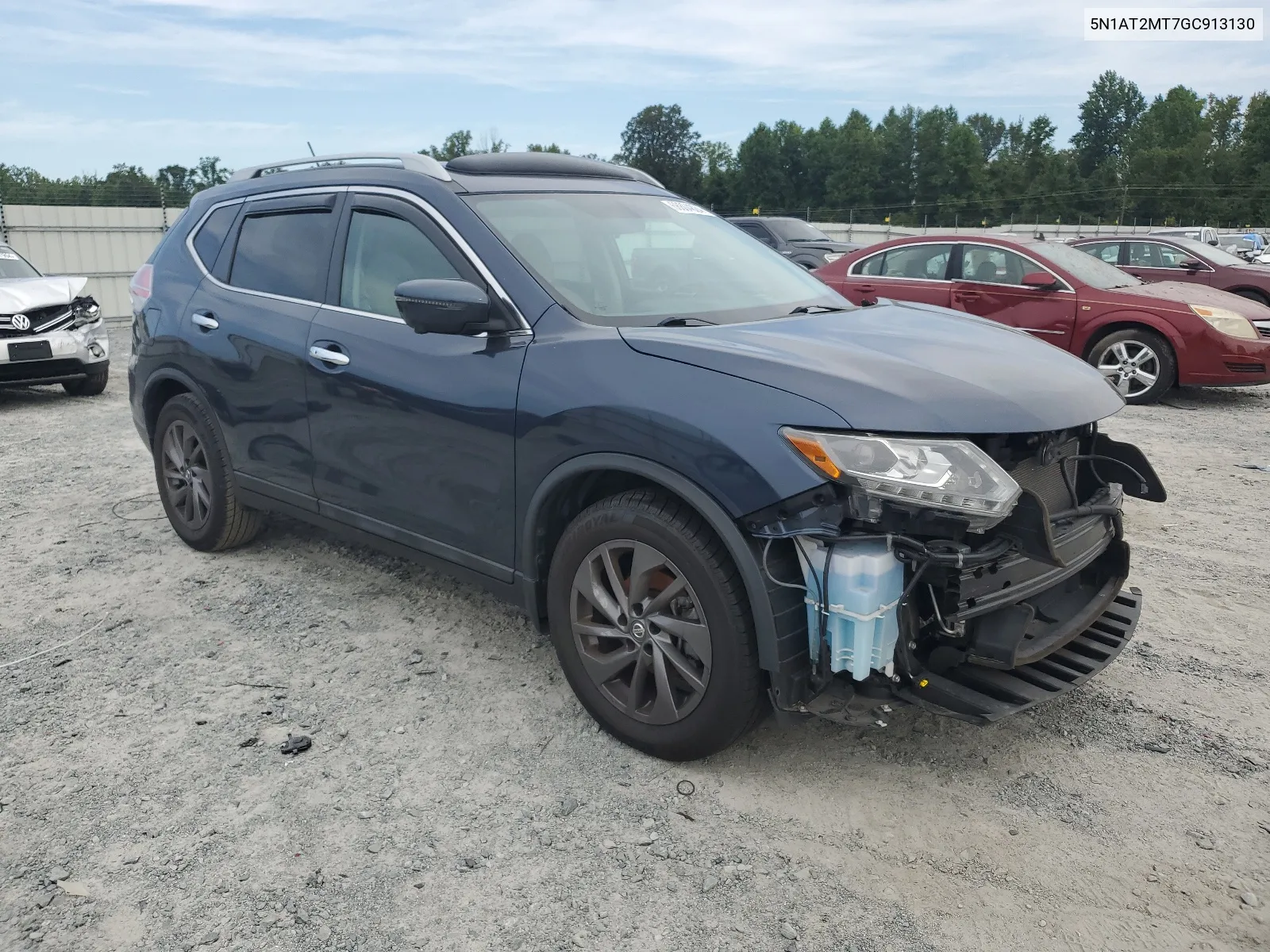 2016 Nissan Rogue S VIN: 5N1AT2MT7GC913130 Lot: 68804824