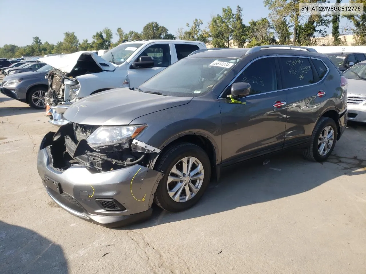 2016 Nissan Rogue S VIN: 5N1AT2MV8GC812776 Lot: 68818344