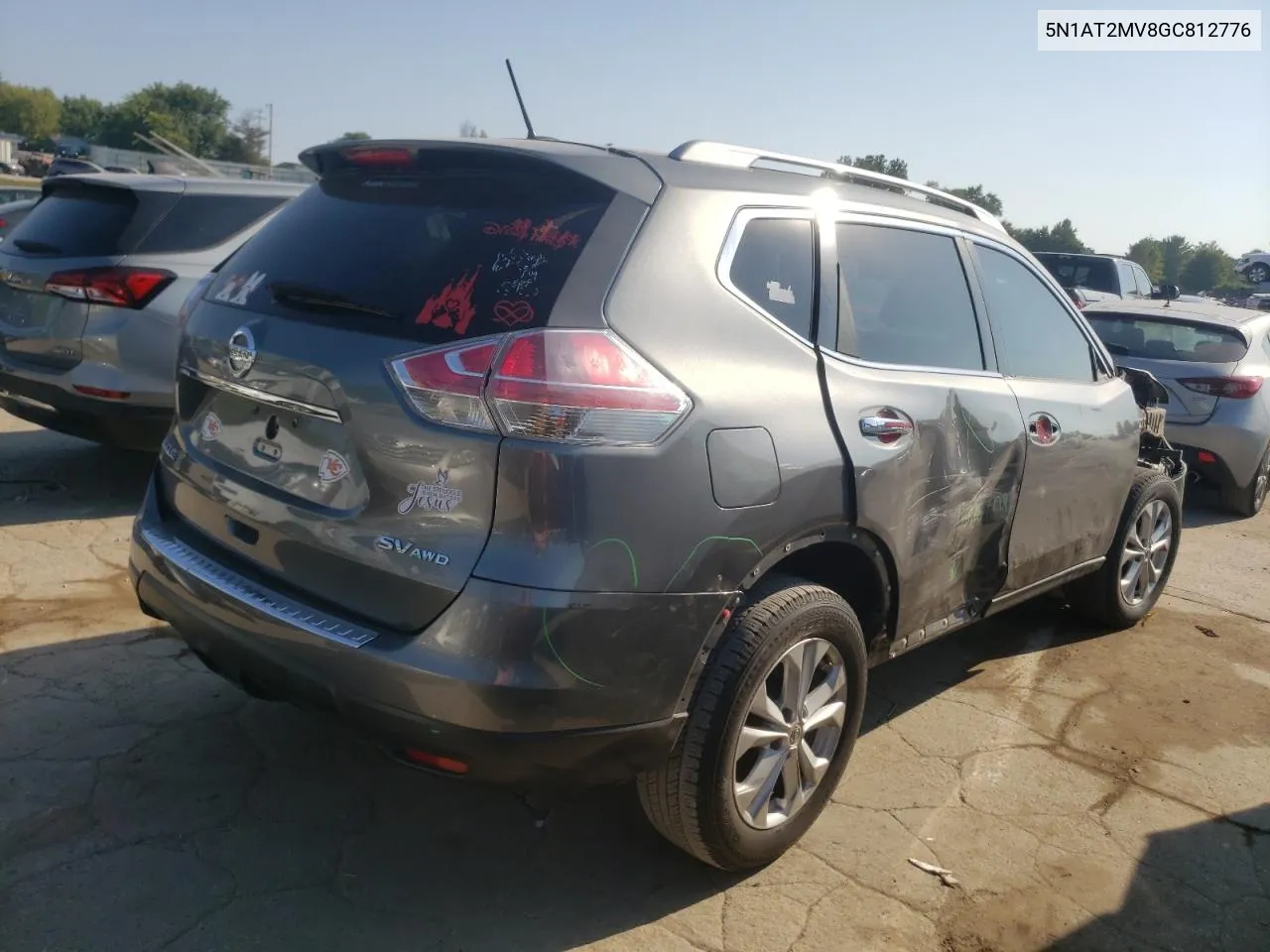 5N1AT2MV8GC812776 2016 Nissan Rogue S