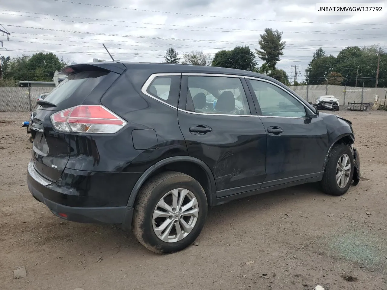 2016 Nissan Rogue S VIN: JN8AT2MV6GW137792 Lot: 68871714