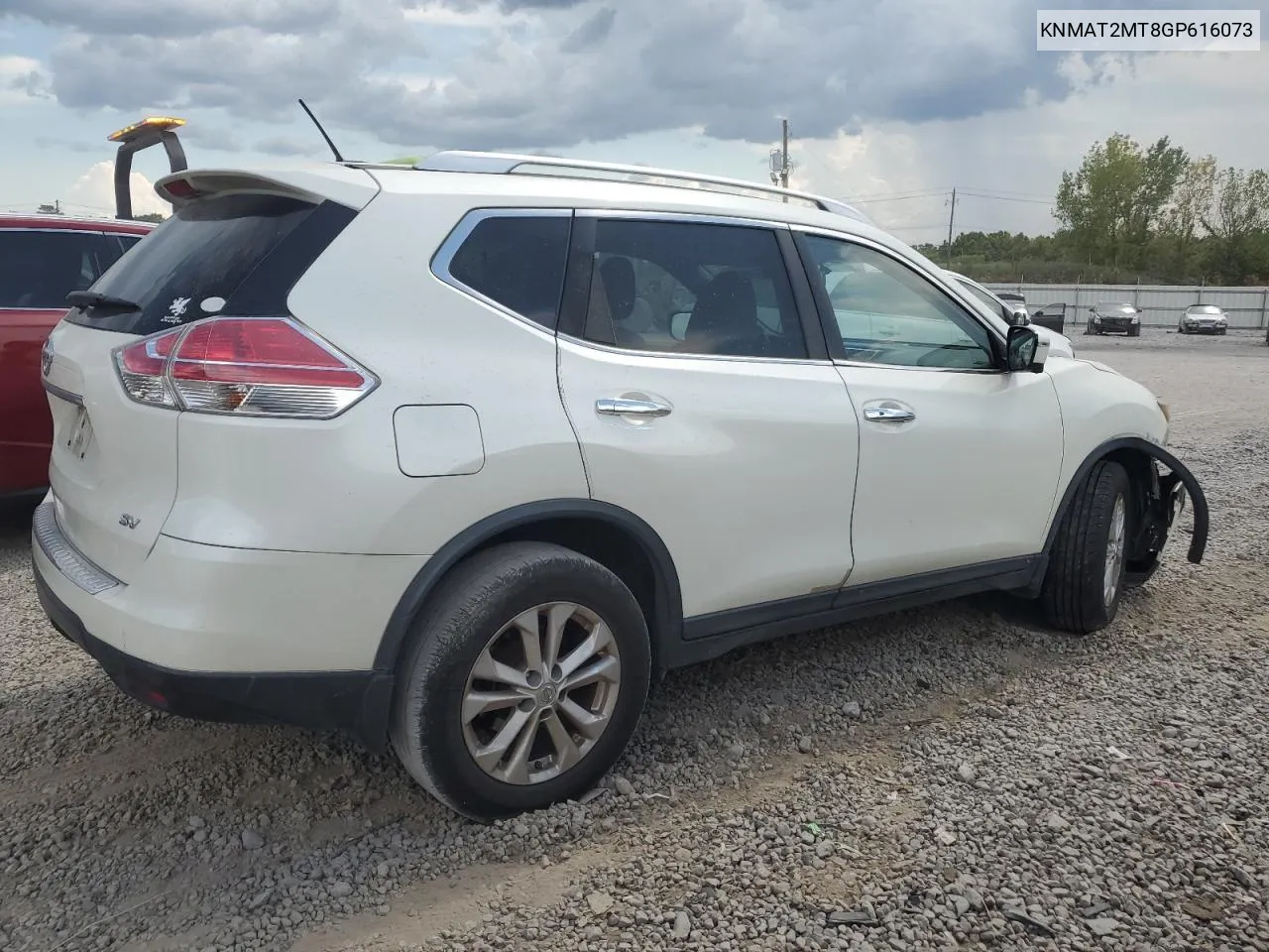 2016 Nissan Rogue S VIN: KNMAT2MT8GP616073 Lot: 68892144